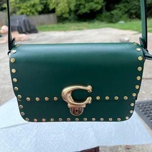 Coach Studio Shoulder Bag 19 With Rivets EUC  smoke free environment